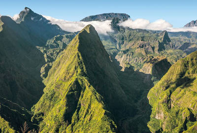 Cirque de Mafate in La Reunion island