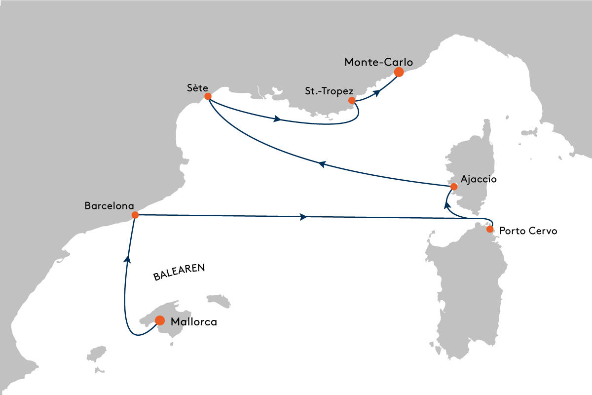 Kreuzfahrt Von Mallorca Nach Monte Carlo Mit Ms Europa 2 Eux2119 Hapag Lloyd Cruises