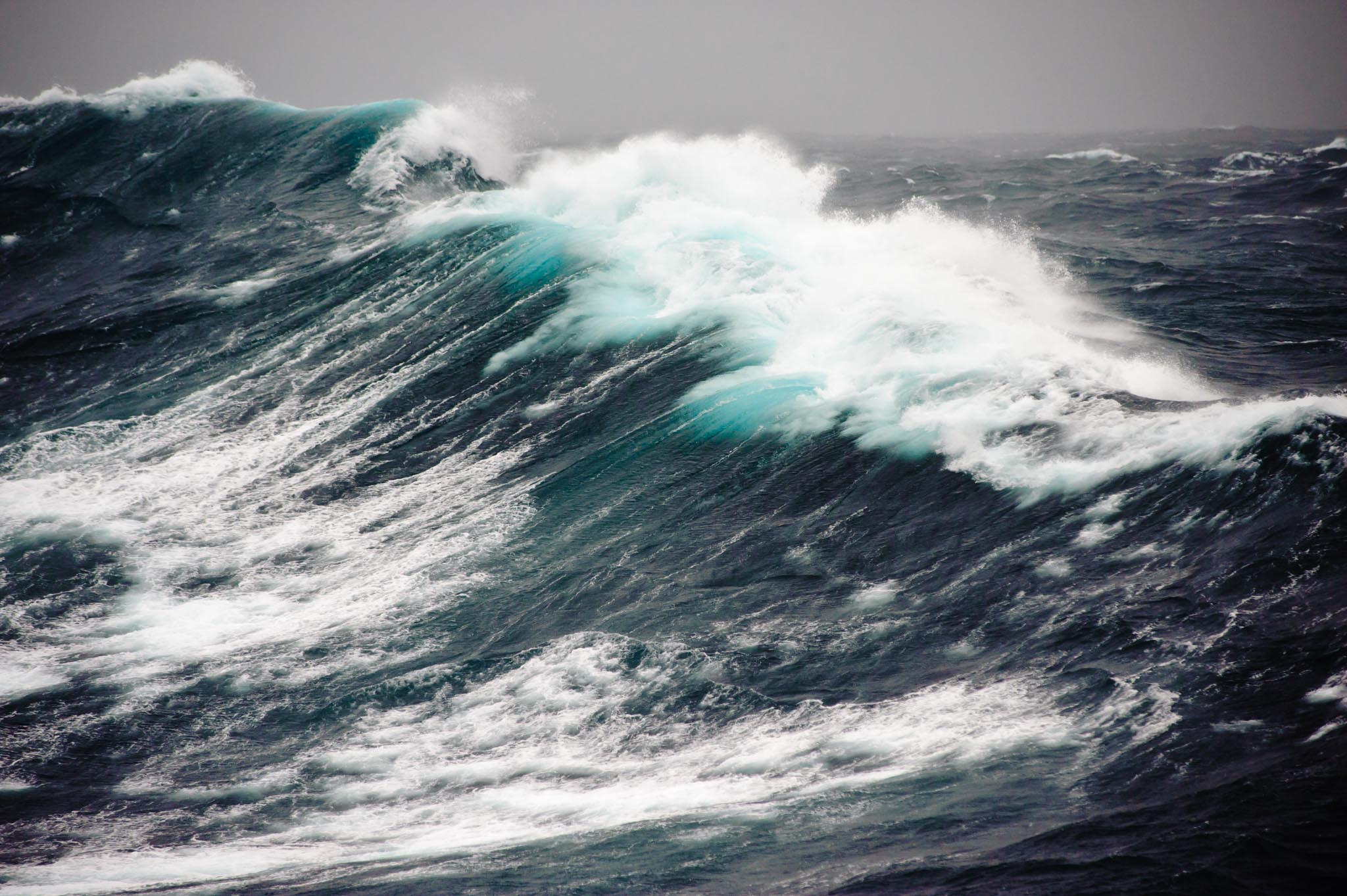 Antarktis 2011: Sturm in der Drake Passage.